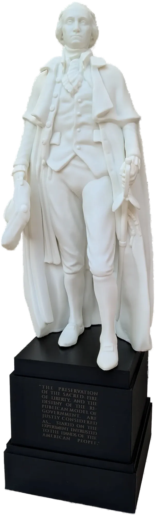 America 250 George Washington Statue in Capitol White, front view